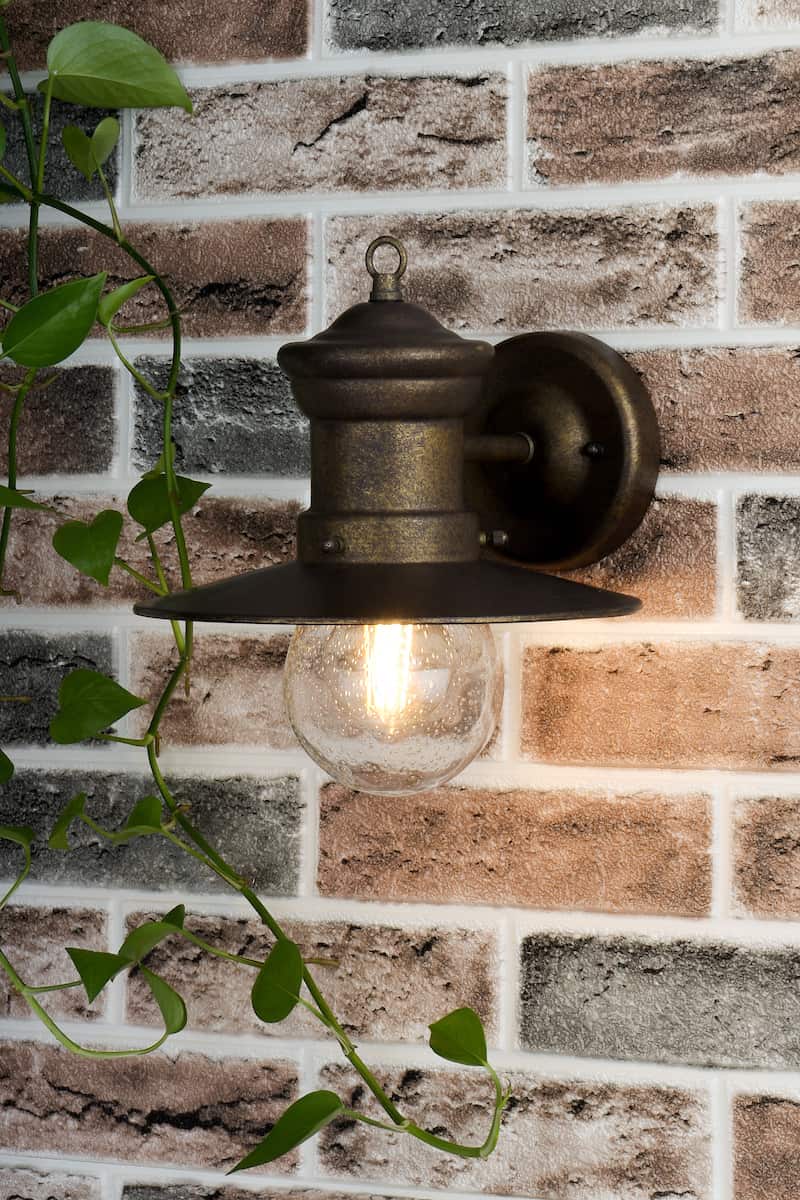 Sedgewick Outdoor Wall Light Bronze Glass IP44 - Image 3