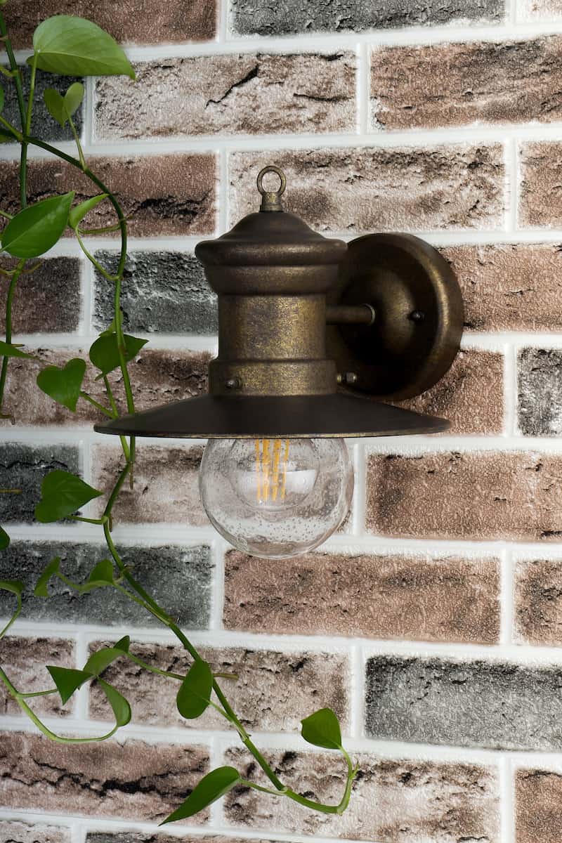 Sedgewick Outdoor Wall Light Bronze Glass IP44 - Image 2