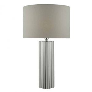 Cassandra Table Lamp Polished Chrome With Shade