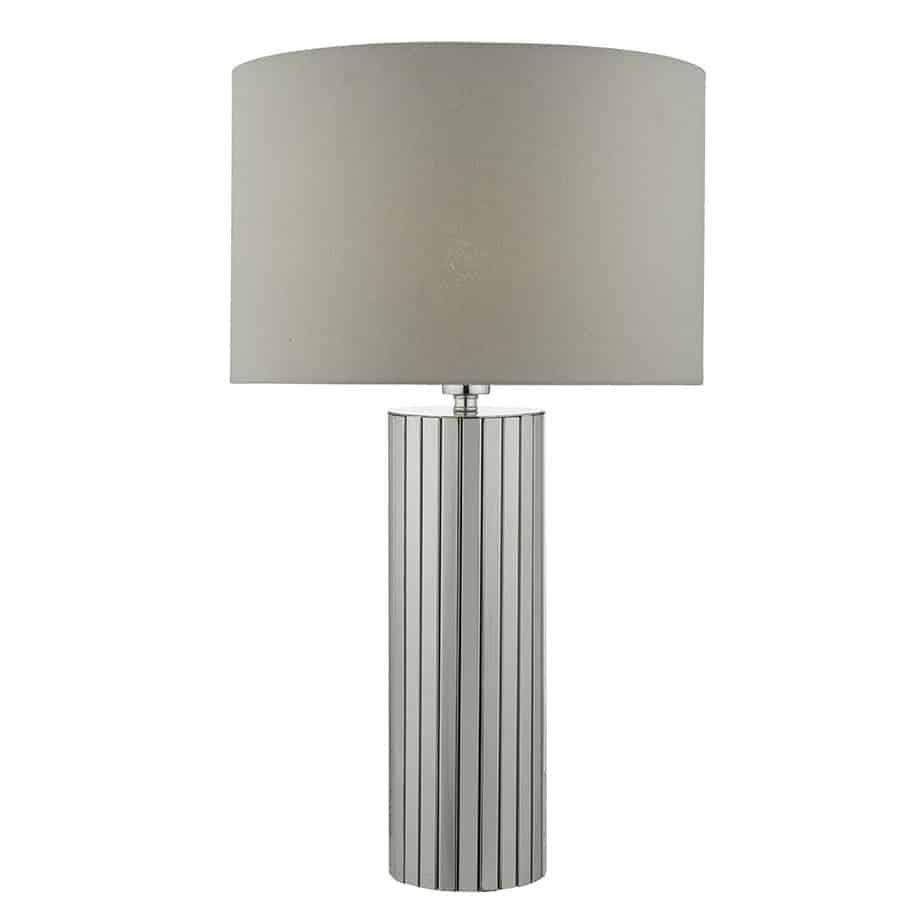Cassandra Table Lamp Polished Chrome With Shade