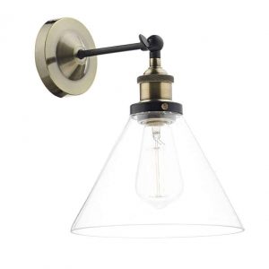 Ray Single Wall Light Antique Brass