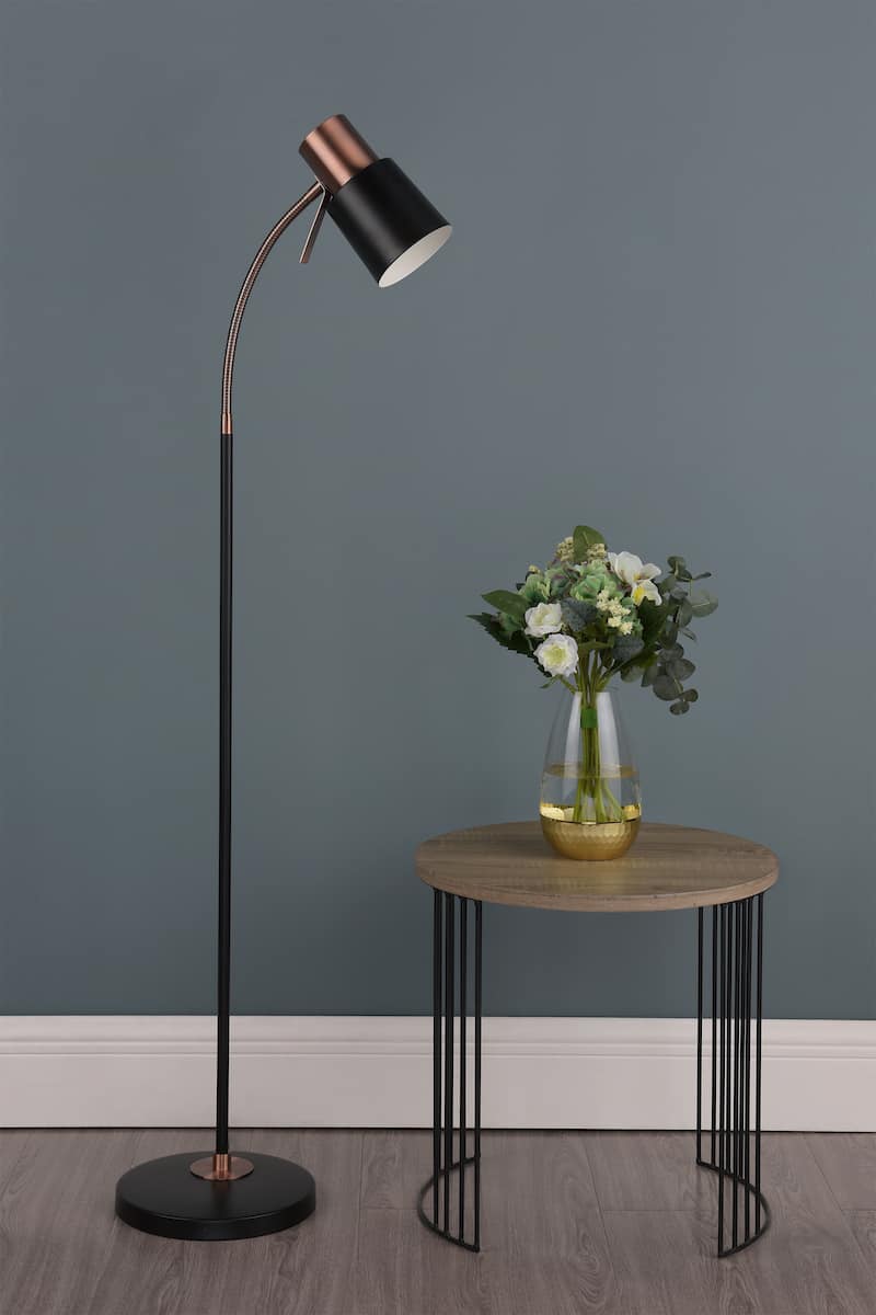 Bond Task Floor Lamp Black Copper - Image 2