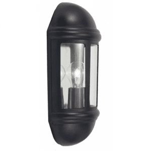 LATINA POLYCARBONATE HALF LANTERN BLACK