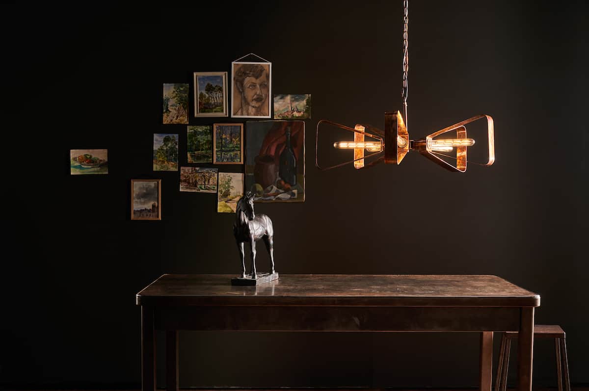 Yavanna Industrial 5 Light Pendant Oiled Copper - Image 2