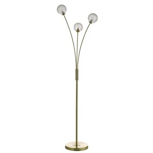 Avari 3 Light Floor Lamp Satin Brass