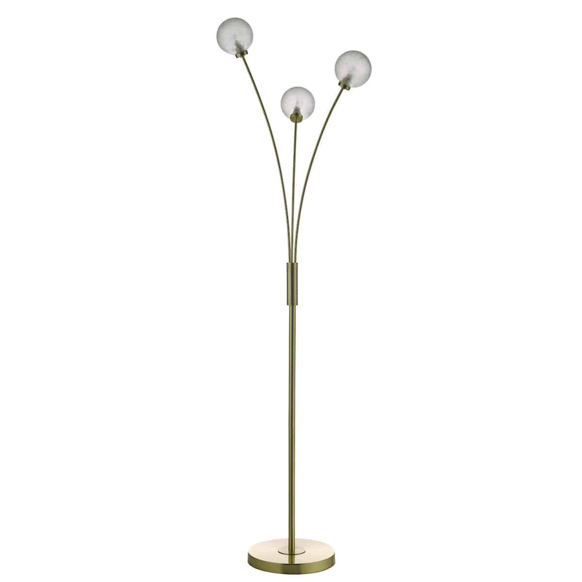 Avari 3 Light Floor Lamp Satin Brass