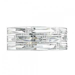 Seville 2 Light Wall Light Crystal Polished Chrome