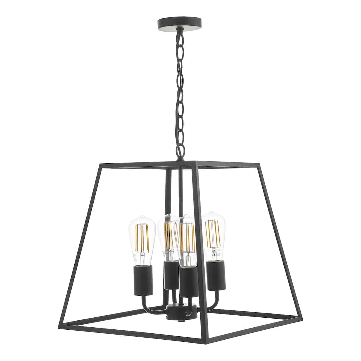 Academy 4 Light Lantern Black