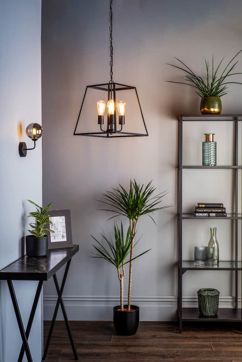 Academy 4 Light Lantern Black - Image 3