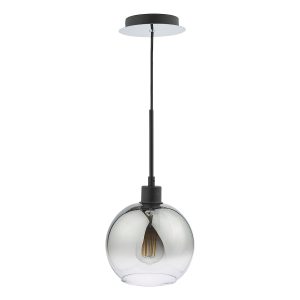 Lycia 1 Light Single Pendant Black