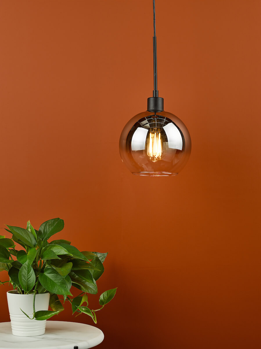 Lycia 1 Light Single Pendant Black - Image 2