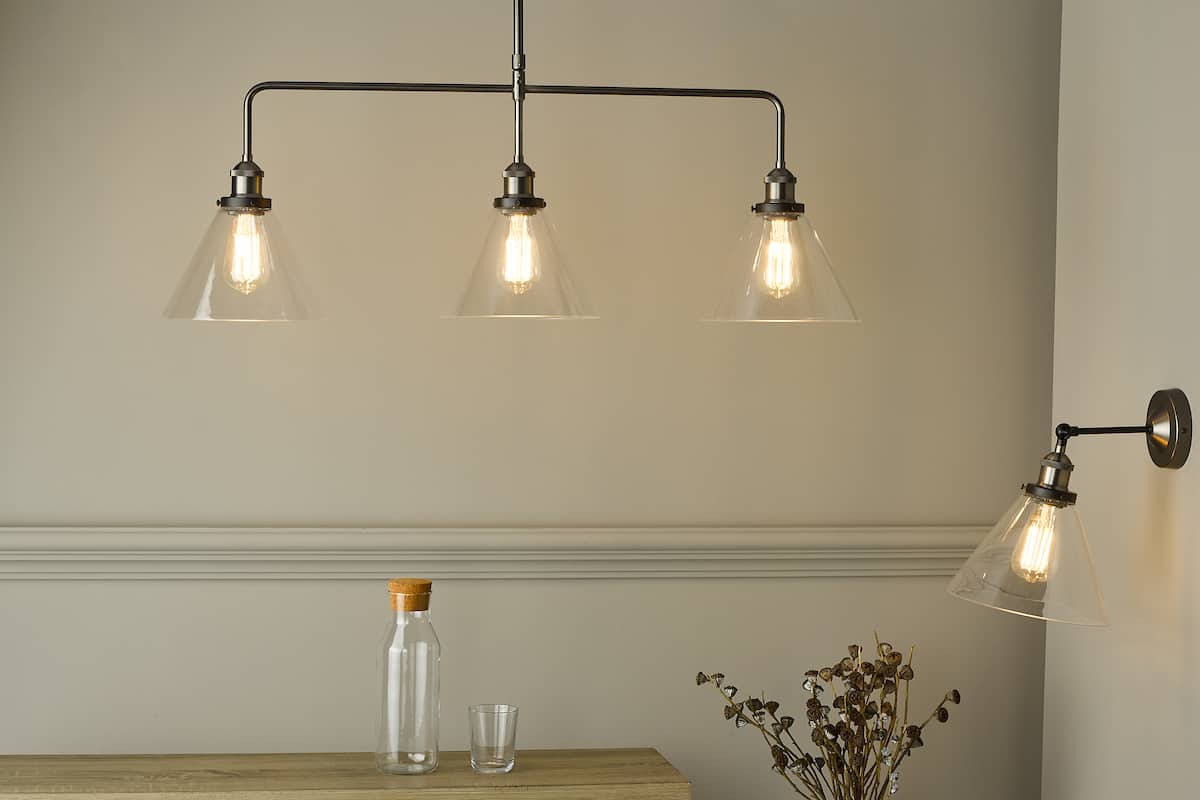 Ray 3 Light Bar Pendant Antique Nickel - Image 3