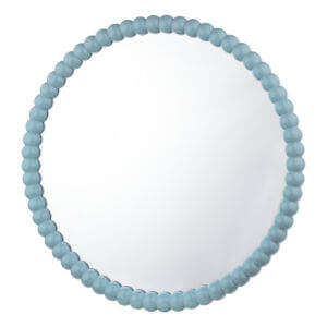 Ruan Blue Round Mirror 70cm