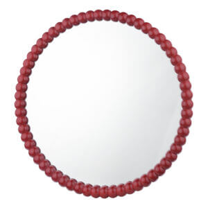 Ruan Red Round Mirror