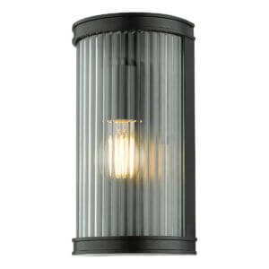 Anund Bathroom Wall Light Ribbed Glass IP44