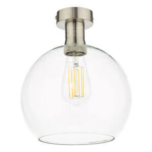 Emerson Clear Glass Semi Flush