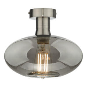 Emerson Semi Flush Smoked Glass