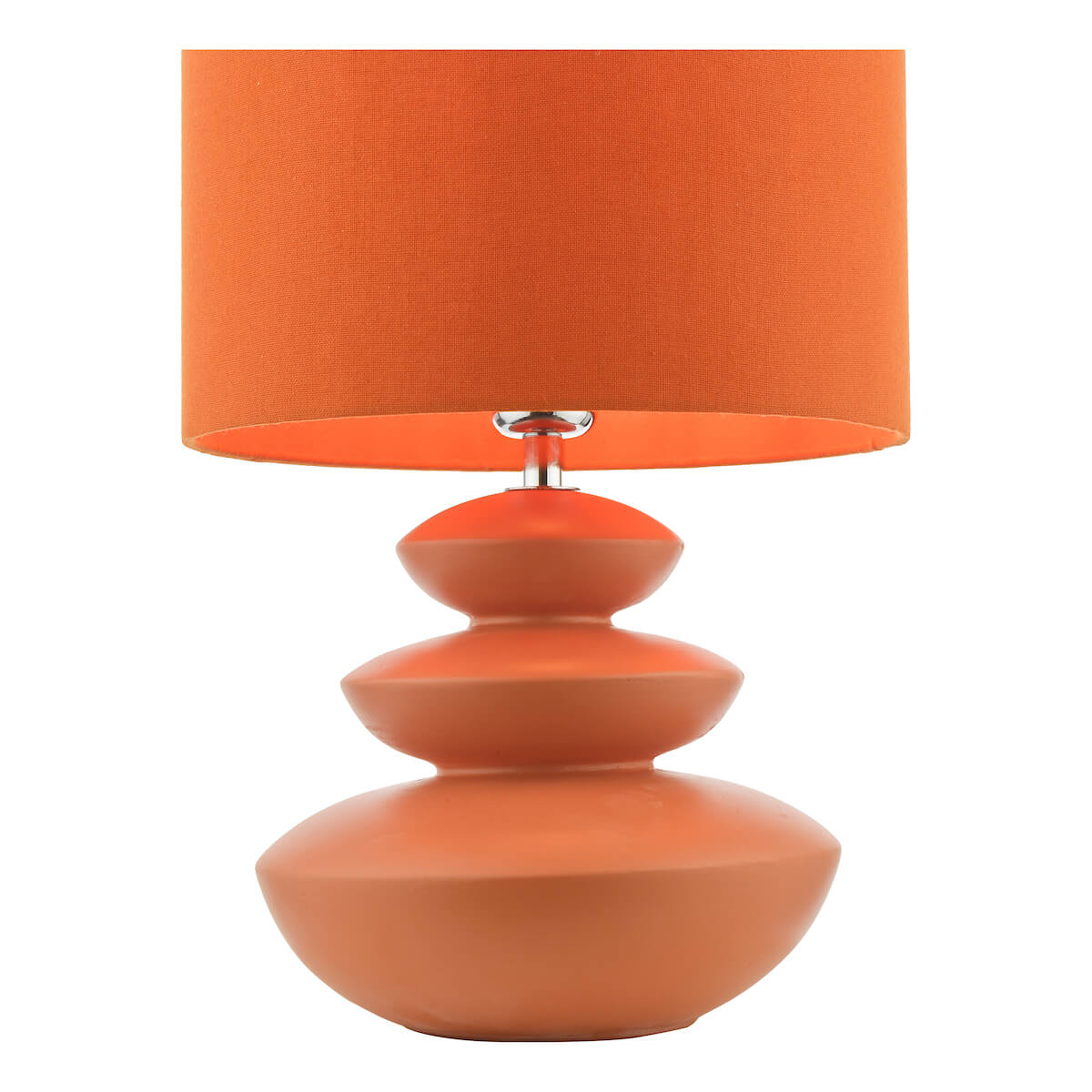 Discus Orange Ceramic Table Lamp