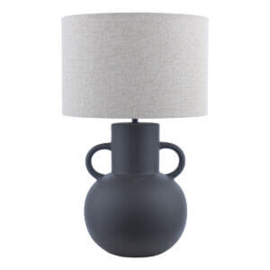 Urn Black Ceramic Table Lamp