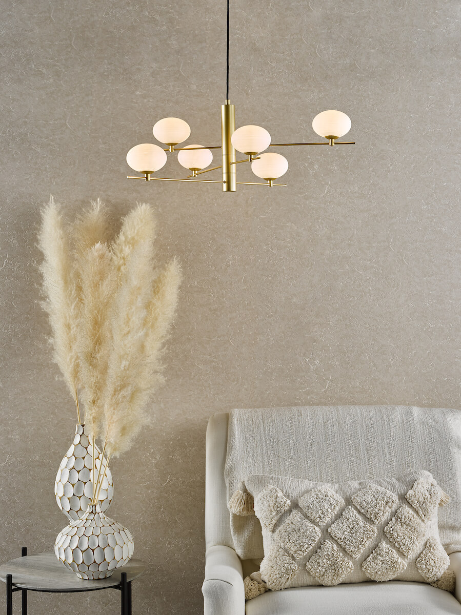 Jasper Gold 6 Light Pendant - Image 3