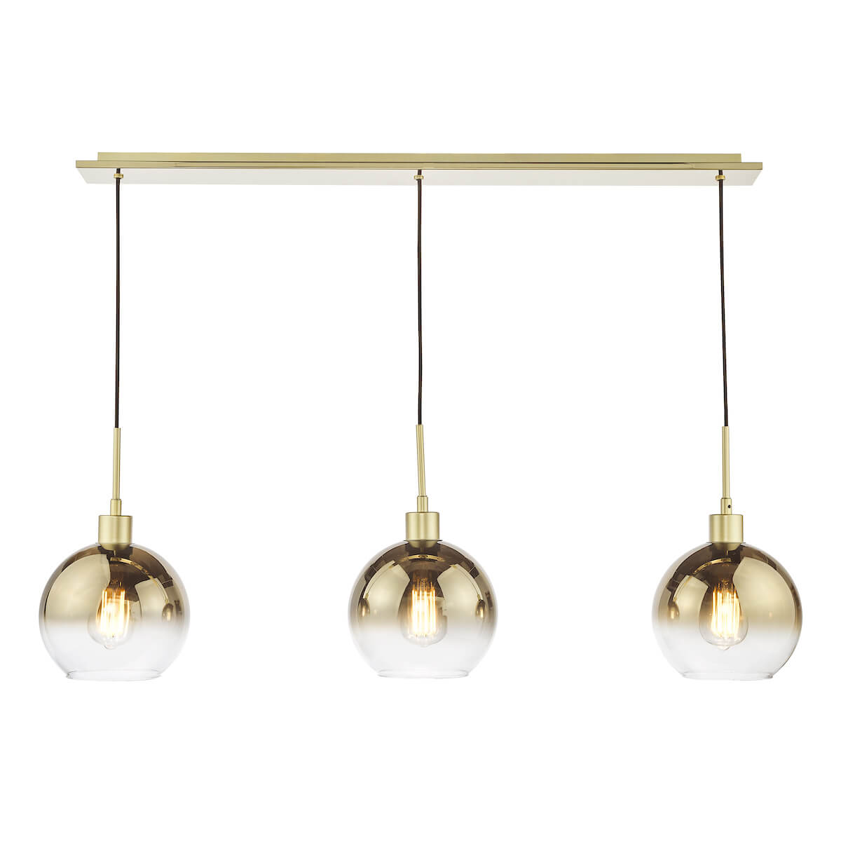 Lycia Gold 3 Light Bar Pendant - Image 3
