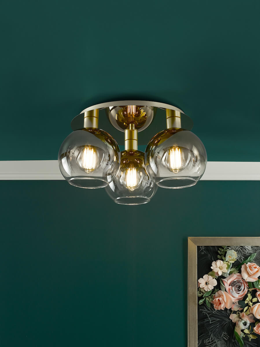 Lycia Gold 3 Light Flush - Image 3