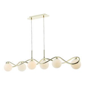 Lysandra 6 Light Bar Pendant Polished Gold