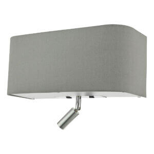 Ronda 3 Light Wall Light Grey With LED Reading Light