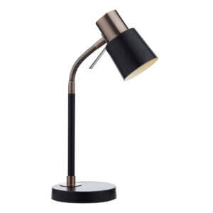 Bond Task Table Lamp Black Copper