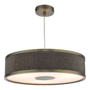 Alvaro 3 Light Single Pendant Antique Bronze Brown